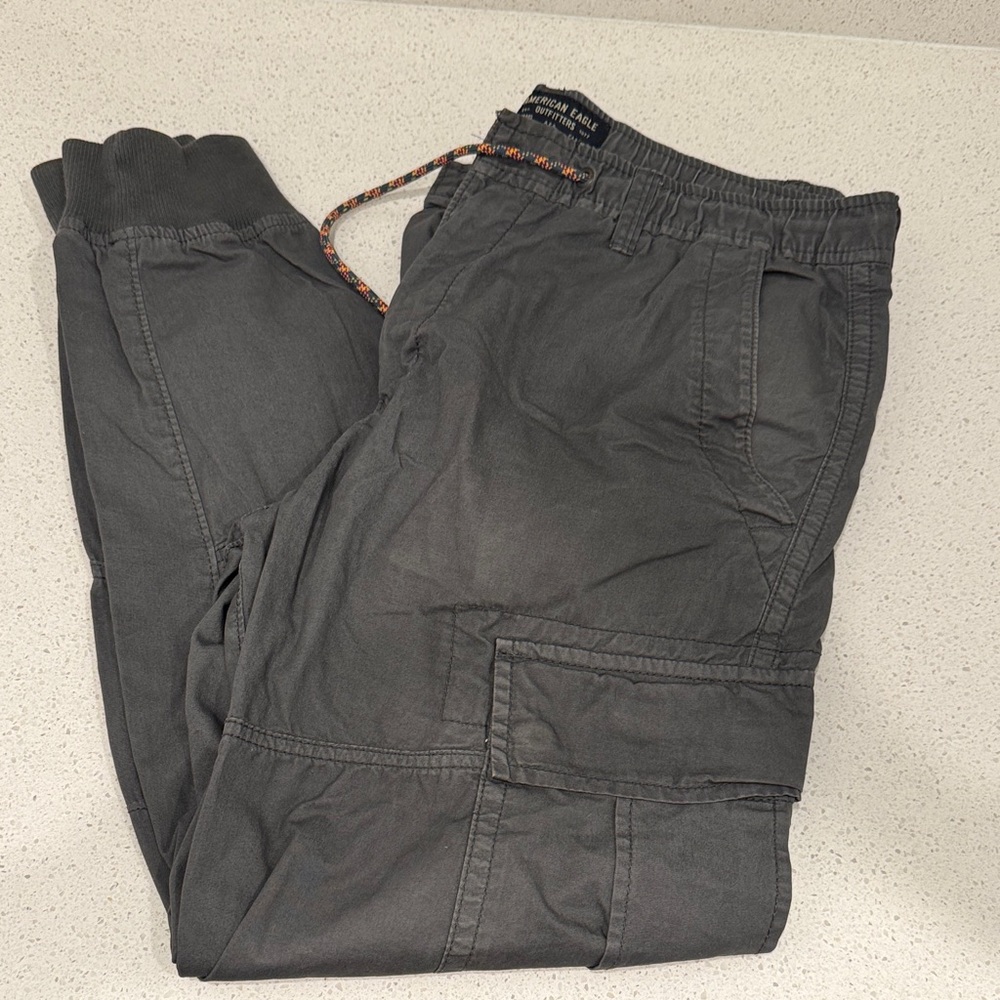 American Eagle Outfitters Dark Gray Cargo Pants